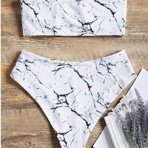 Marble High Waisted Suit